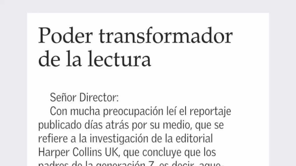 Poder transformador de la lectura