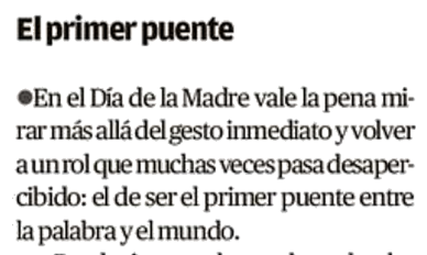 El primer puente